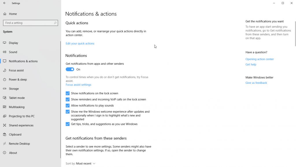 Cómo administrar las notificaciones en Windows 10